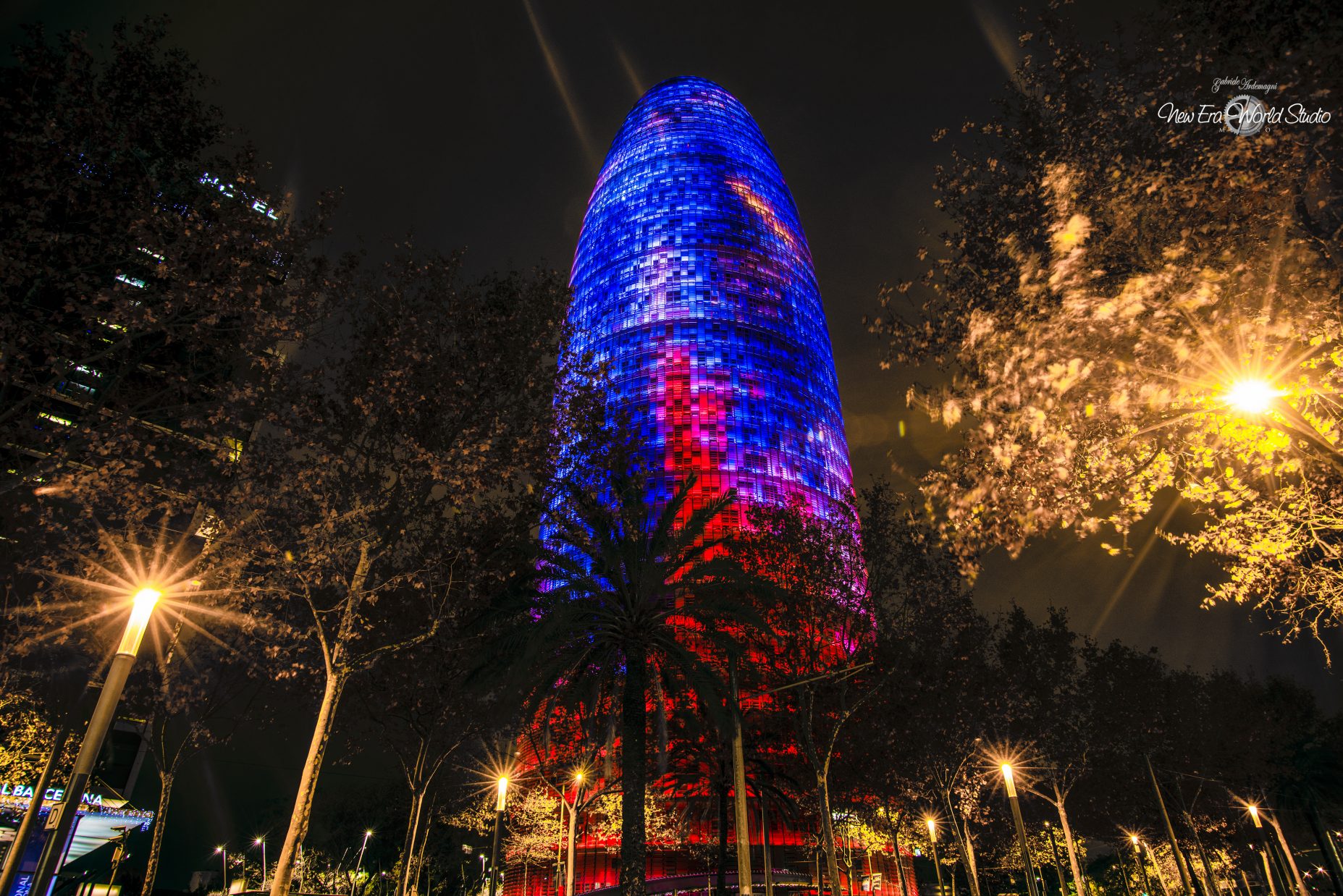 Agbar Tower Barcelona Spain Night 1 Foto by Gabriele Ardemagni