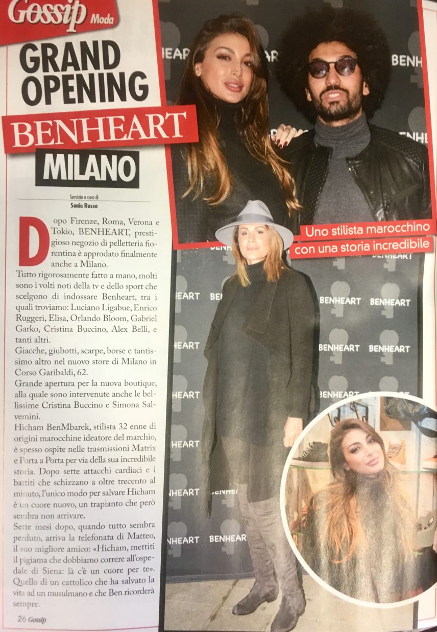 Tutto Gossip #2 Febbraio 2017 – Benheart Milano #cristinabuccino #silviasalvemini