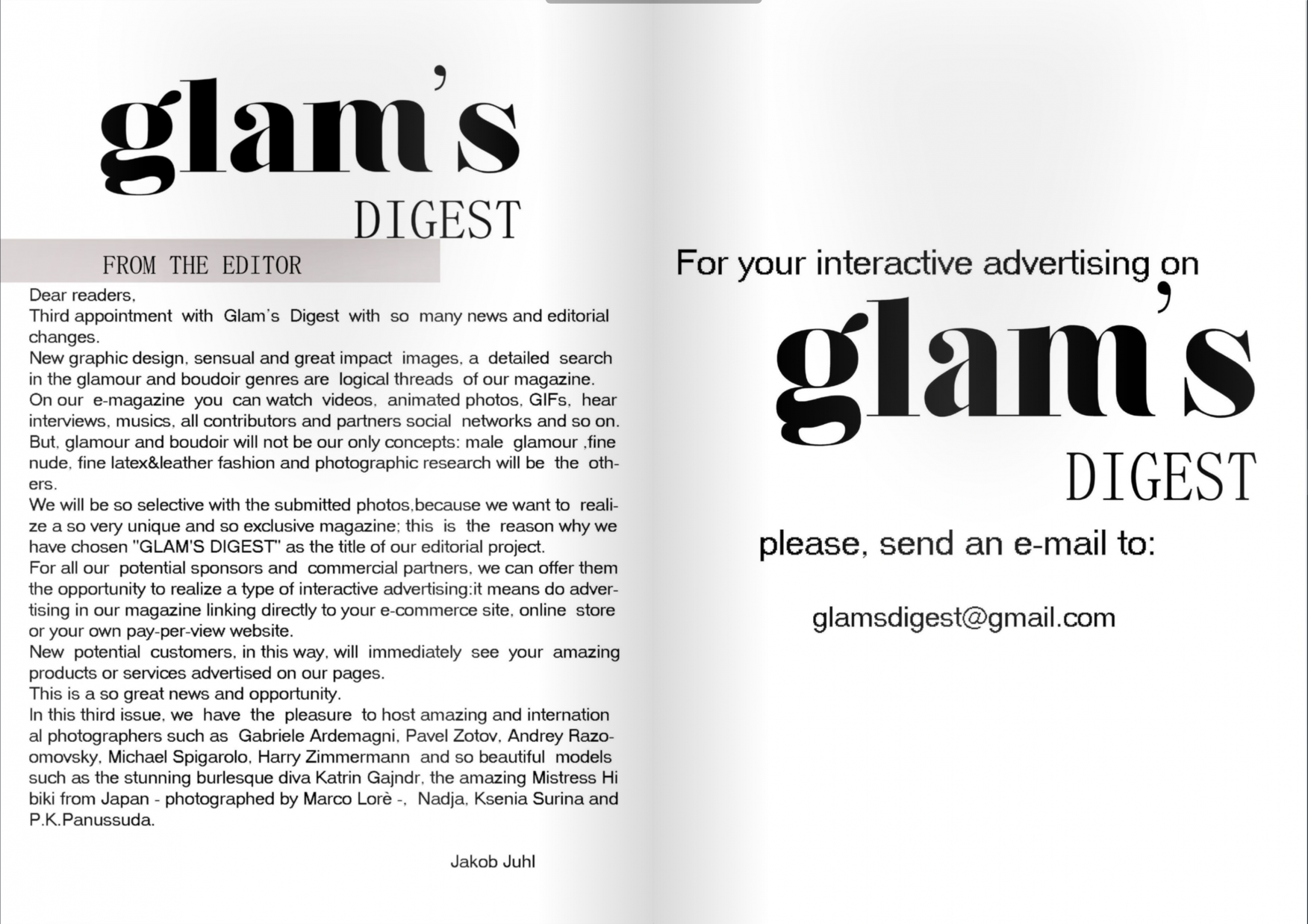 Glam Digest #3 Feb 2018