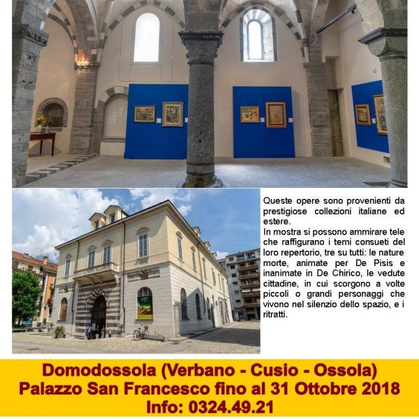 Miraflores Press 107 settembre 2018 mostra De Chirico De Pisis Domodossola gabriele ardemagni