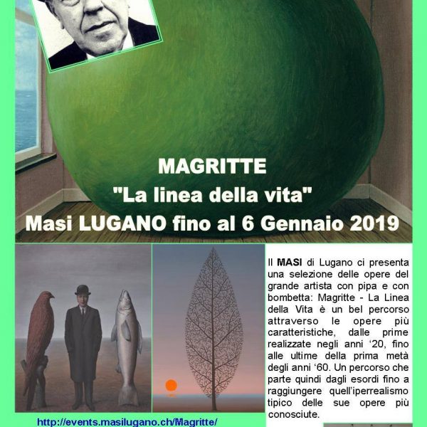 Miraflores Press #108 Ottobre 2018 Testo www.gabrieleardemagni.com Mostra: Magritte la linea della vita - Masi Lugano - CH
