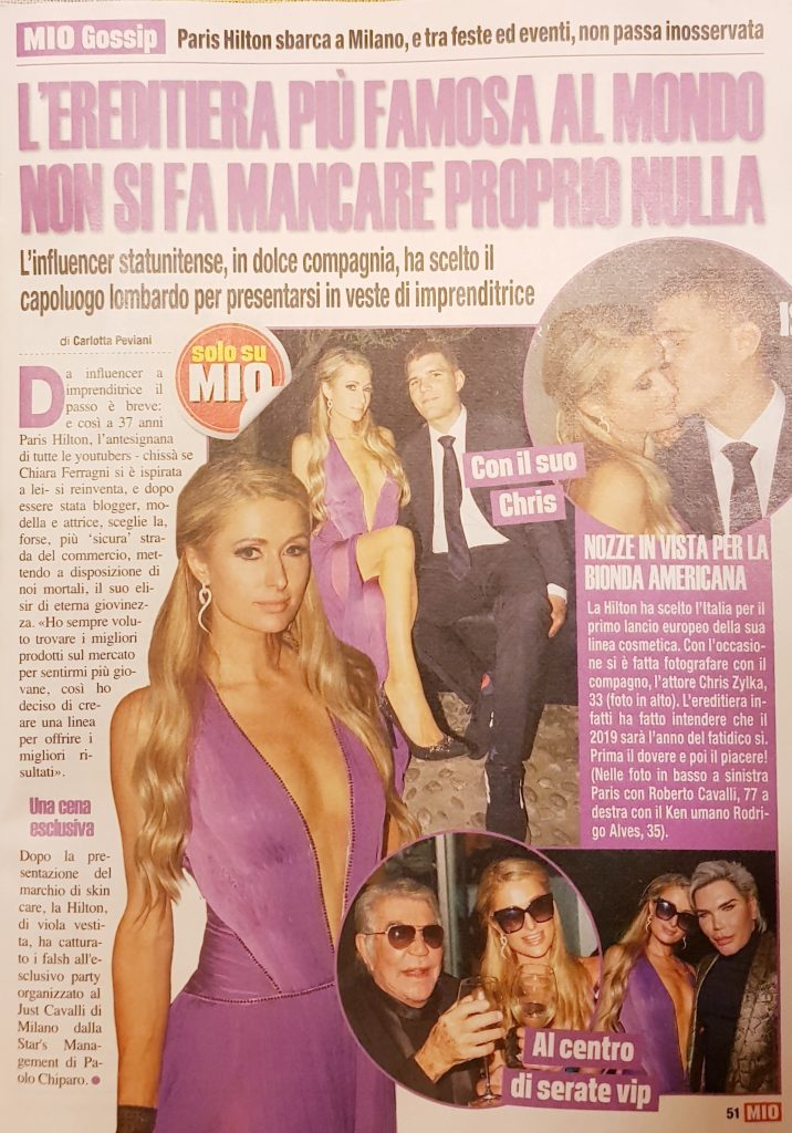 Paris Hilton Just Cavalli Milano Italia foto Gabriele Ardemagni settimanale Mio