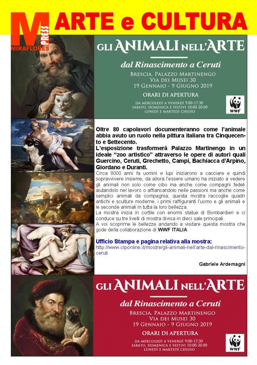 Miraflores Press #112 Febbraio 2019 Gli animali nell’arte Brescia